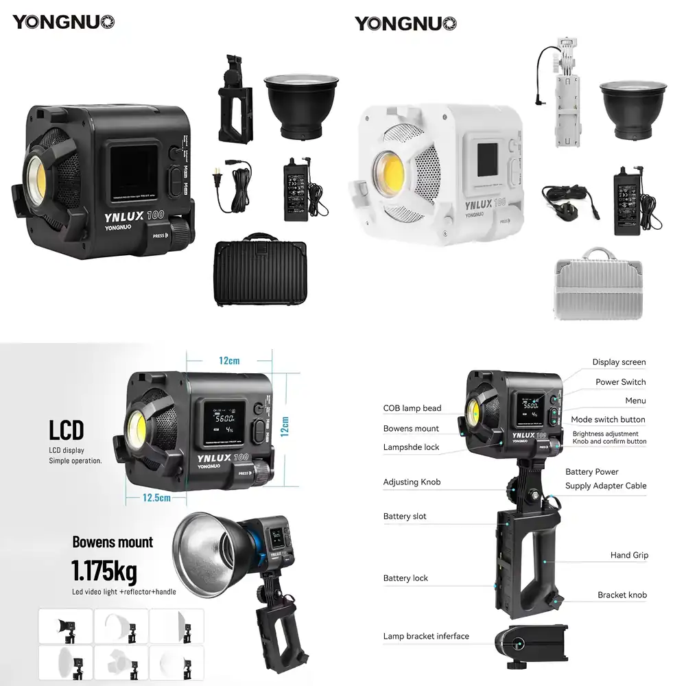 Photography Lighting Handheld - YONGNUO YNLUX100 100W 3200K-5600K Luce LED