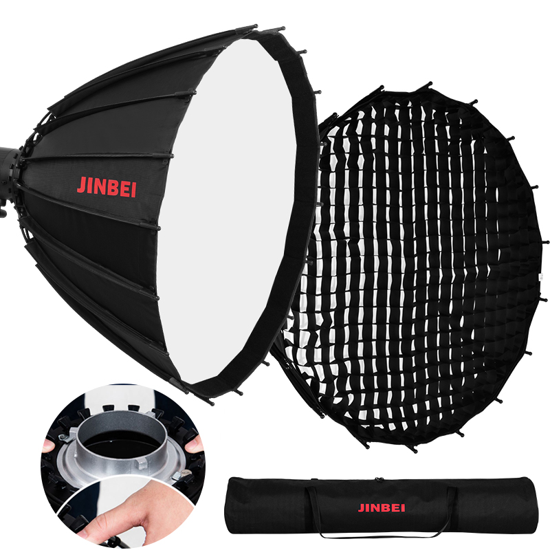 Parabolic Umbrella Deep - JINBEI Softbox Parabolico Riflettente Profondo 120cm