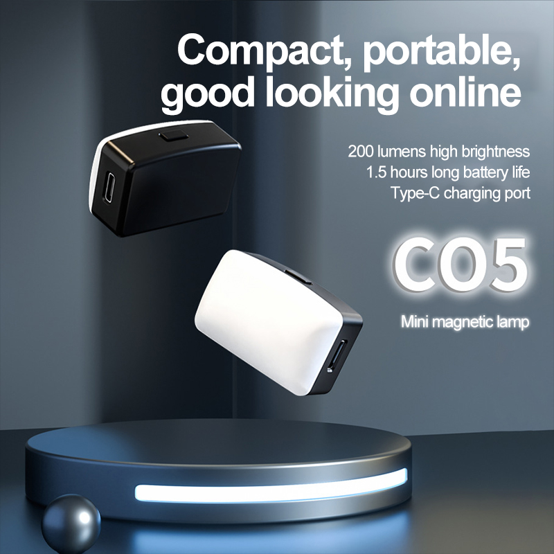 Photography Lighting Continuous - Mini luce di riempimento magnetica per
