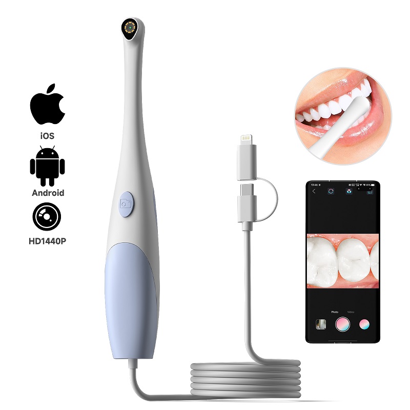 Photography Lighting Handheld - Telecamera Endoscopica Orale 1440P con Foto