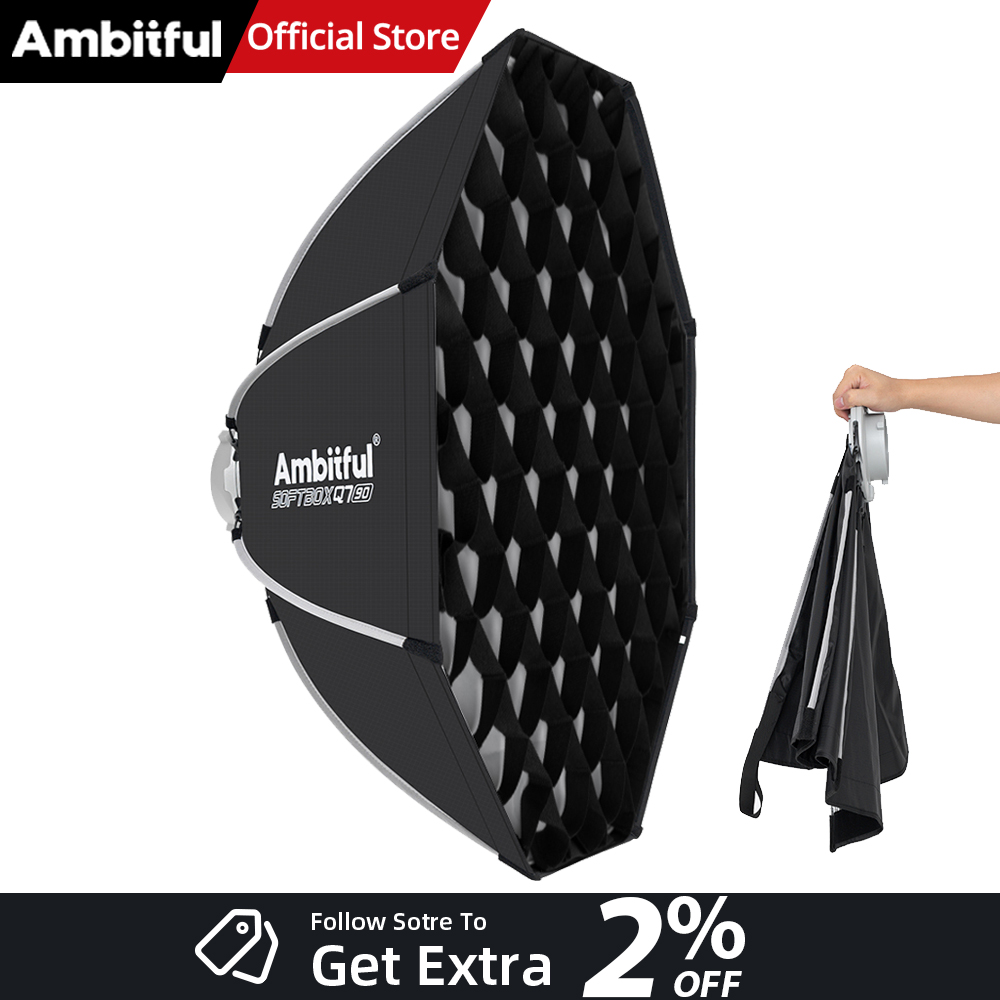 Photography Lighting Mount - AMBITFUL Q7II 55/65/90cm Softbox Ottagonale con