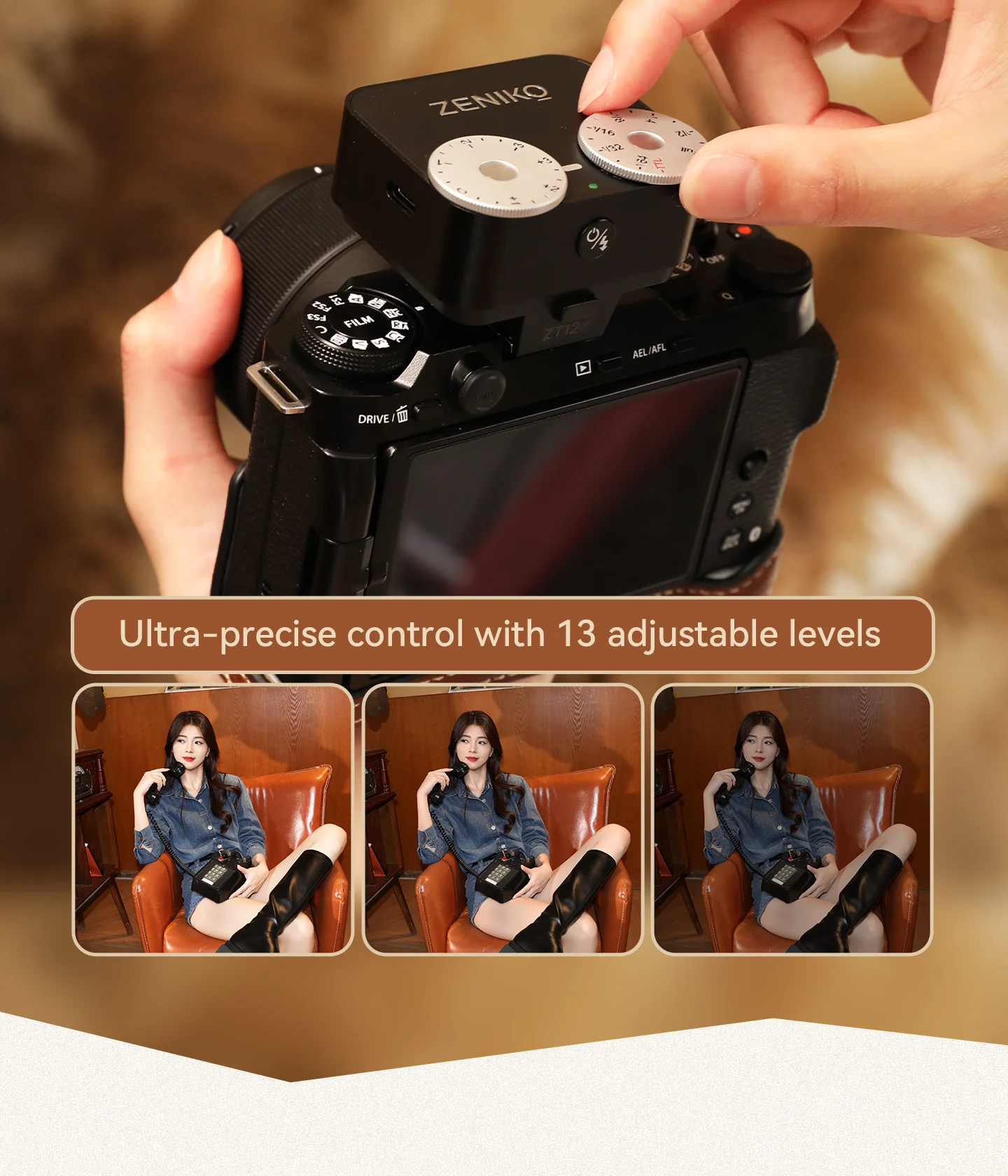 Photography Lighting Brand - ZENIKO ZT12 Flash Compatto Retrò TTL