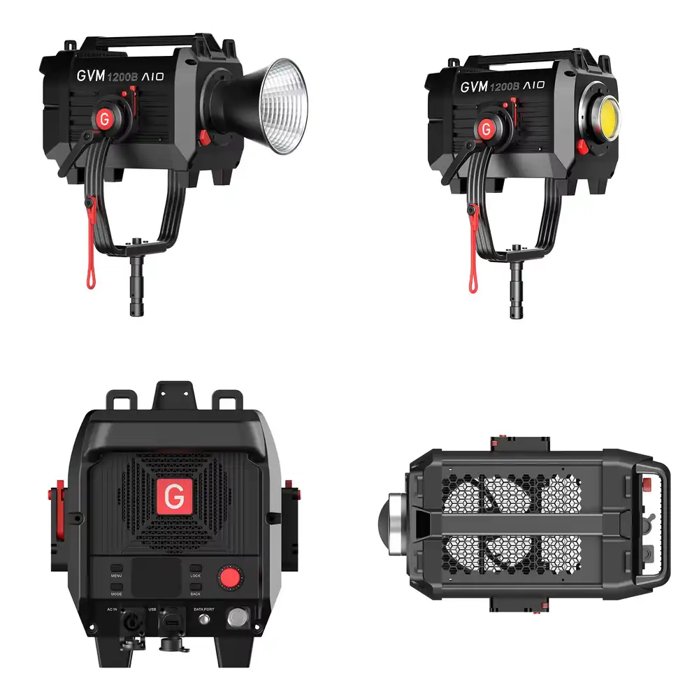 Photography Lighting Continuous - GVM SD1200B AIO 1200W Faretto LED