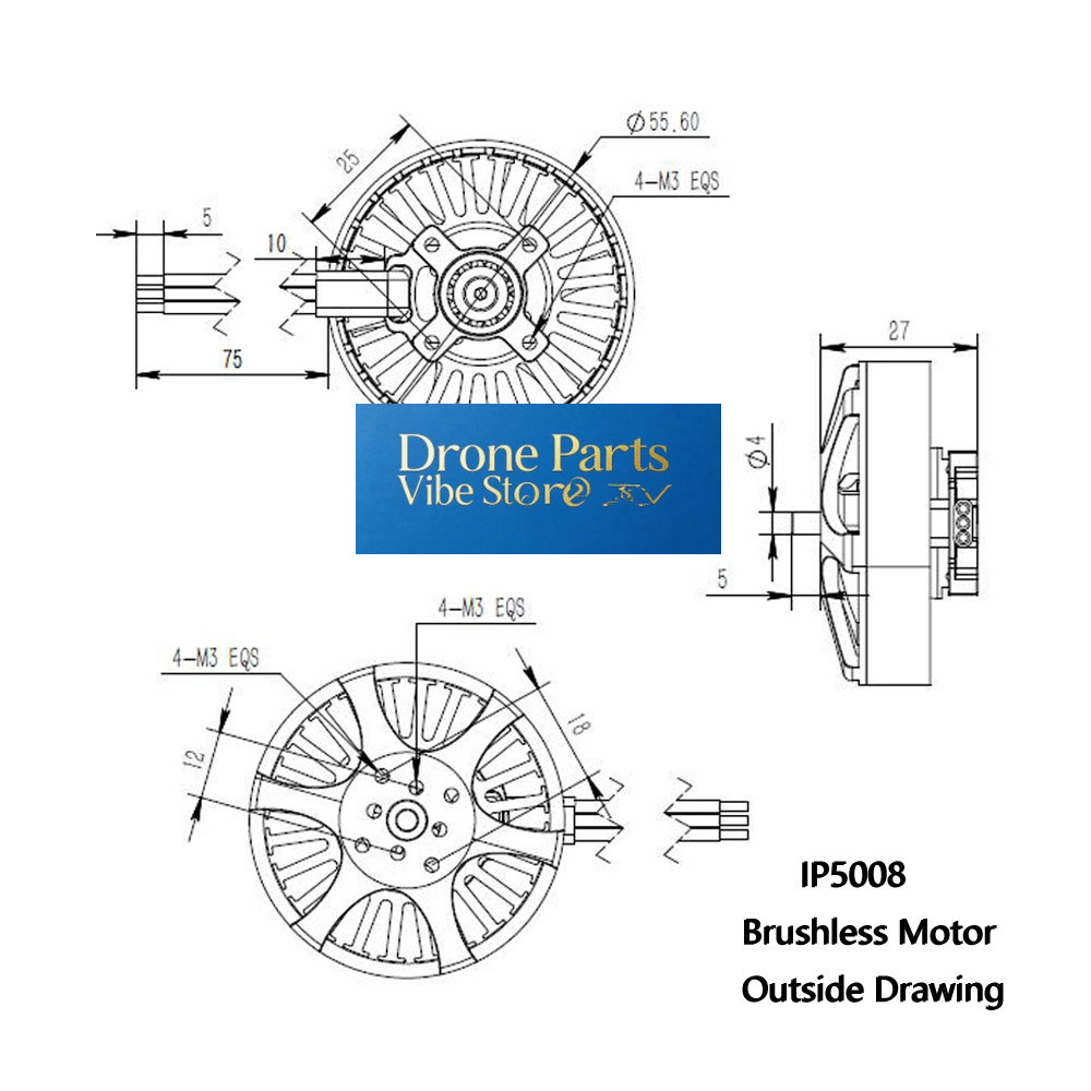 Photography Lighting And Composition - Motore Brushless DParts1IP5008 KV370 per Droni