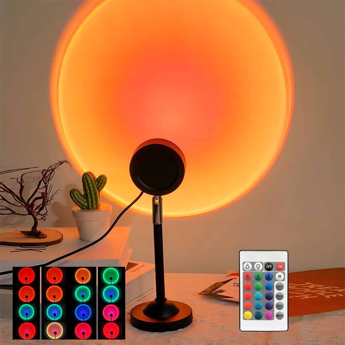Photography Lighting Background - Lampada di Proiezione Tramonto con Telecomando,