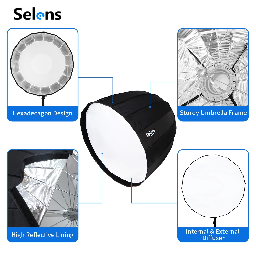 Selens 70/90/120 cm Ombrello p - Parabolic Umbrella Deep recensione e prezzo
