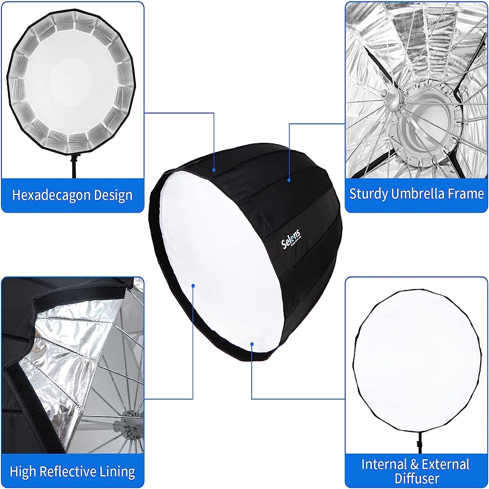 Selens 120cm sedici corna ombr - Parabolic Umbrella Deep recensione e prezzo