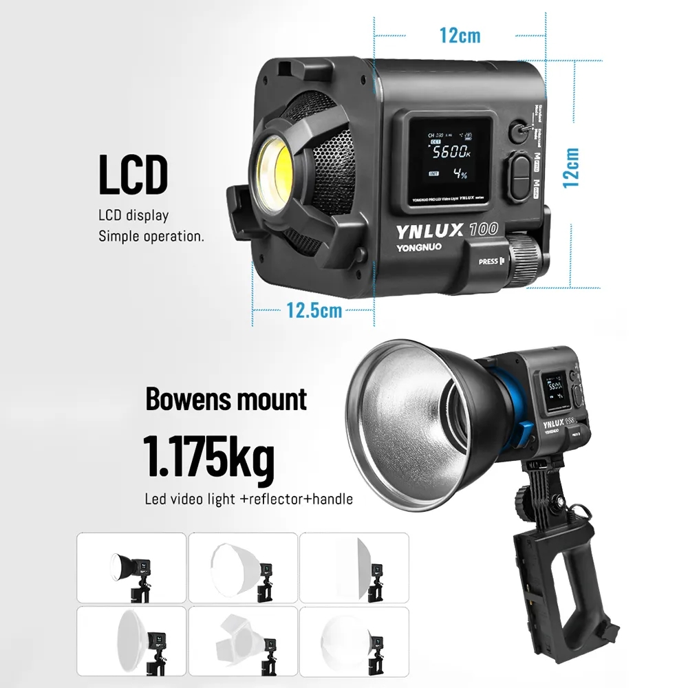 YONGNUO YNLUX100 100W 3200K-56 - Photography Lighting Handheld recensione e prezzo