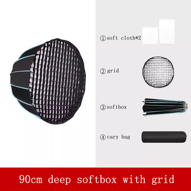 Softbox da 90 cm con griglia,  - Parabolic Umbrella Deep recensione e prezzo