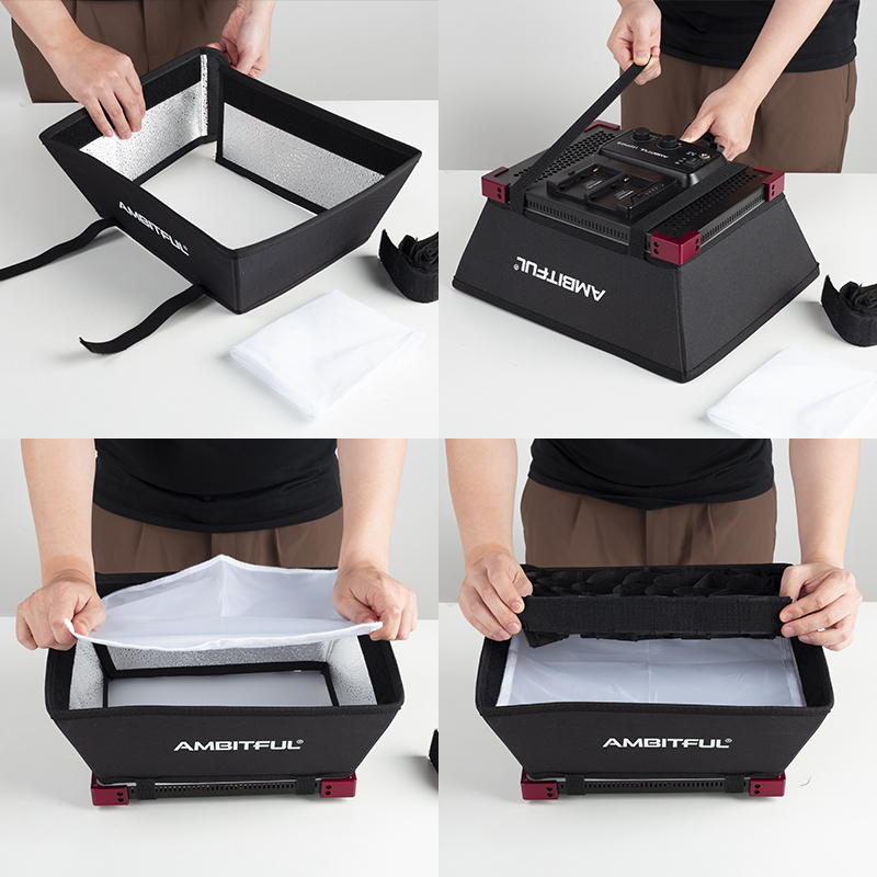 AMBITFUL LEDP60C Softbox dedic - Photography Lighting Brand recensione e prezzo
