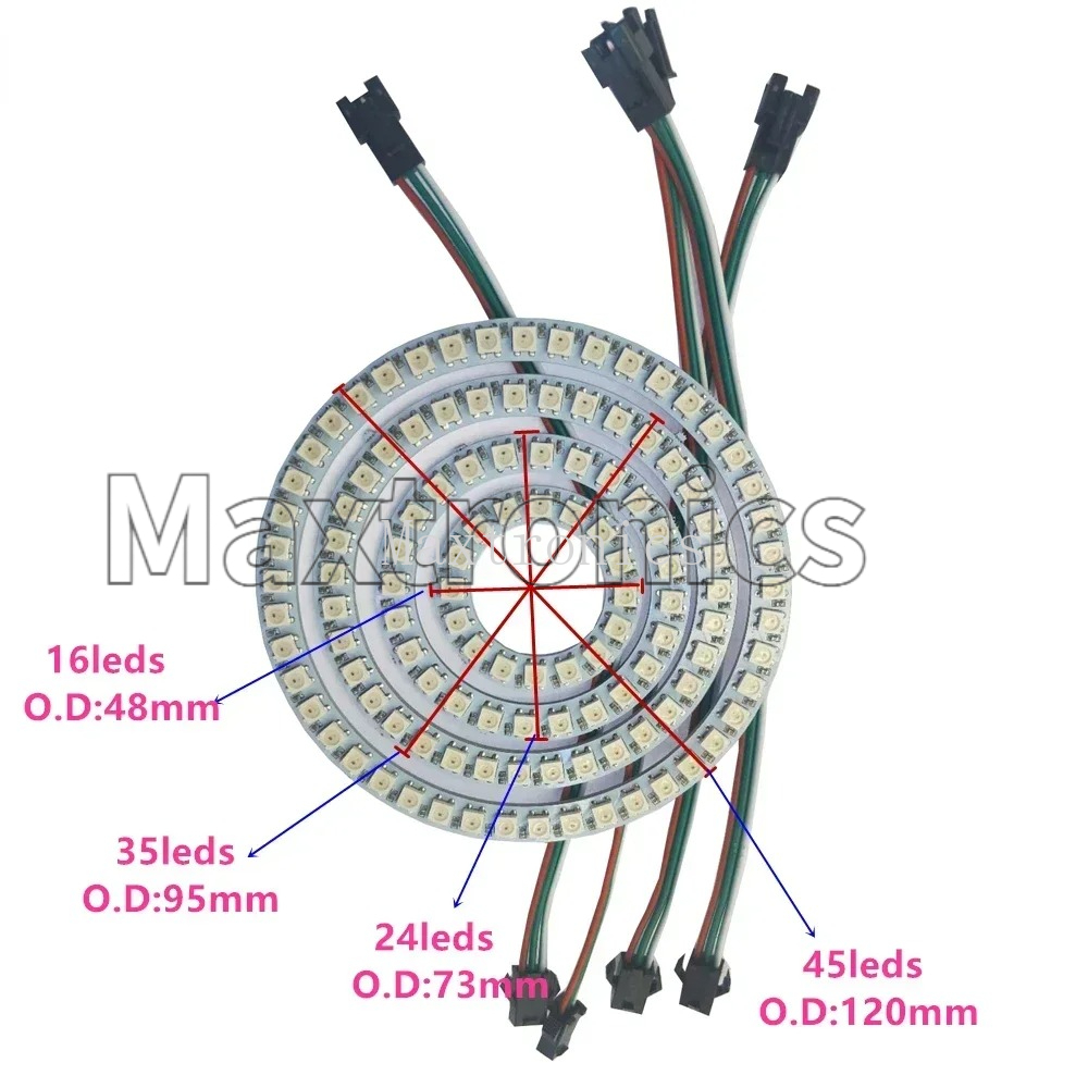 Anello LED RGB FCOB WS2812B 18 - Led Ring Light 18 recensione e prezzo