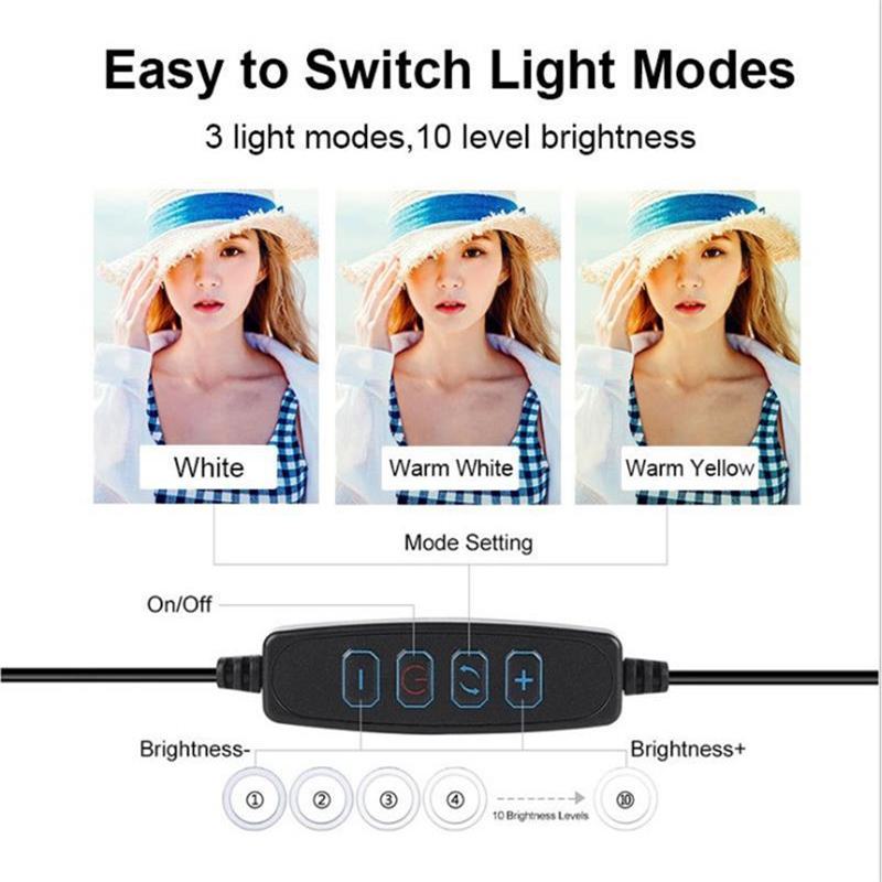 Lampada ad anello a LED dimmer - Photography Lighting Mount recensione e prezzo