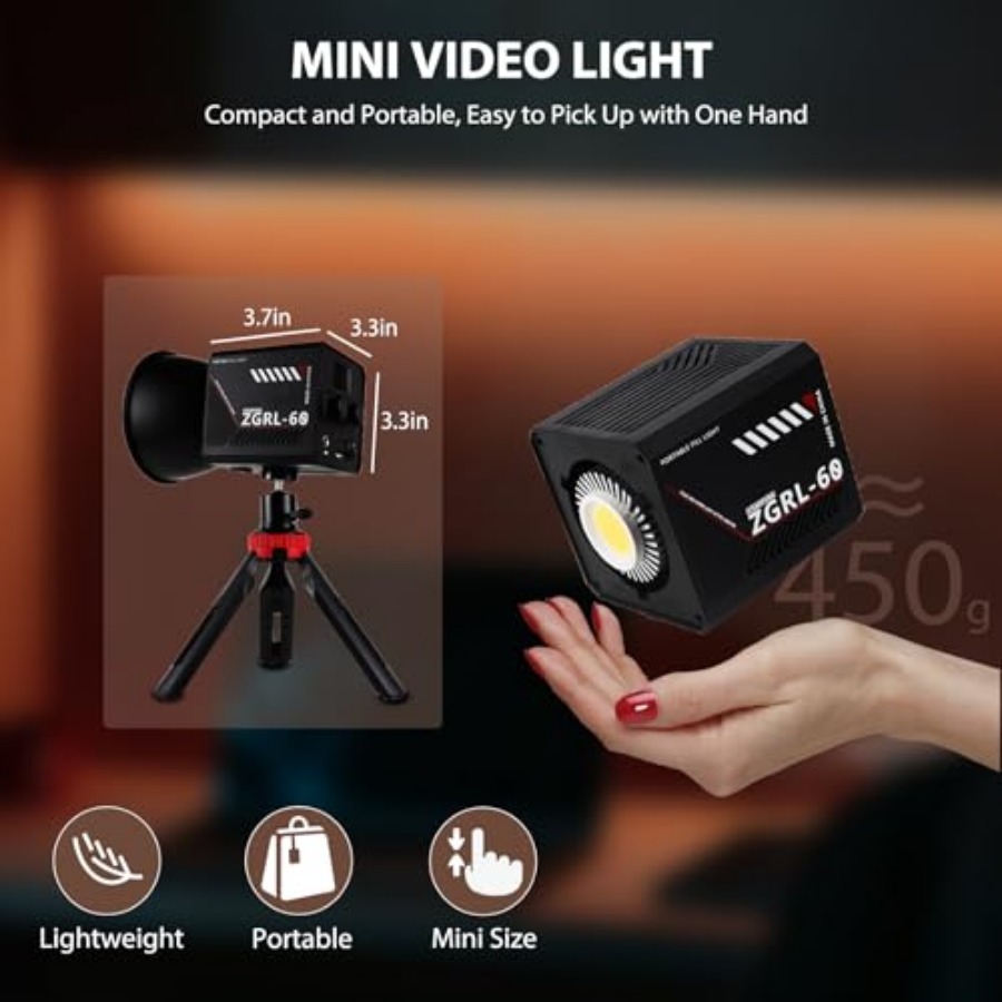 Luce video LED COB da 60W port - Photography Lighting Handheld recensione e prezzo