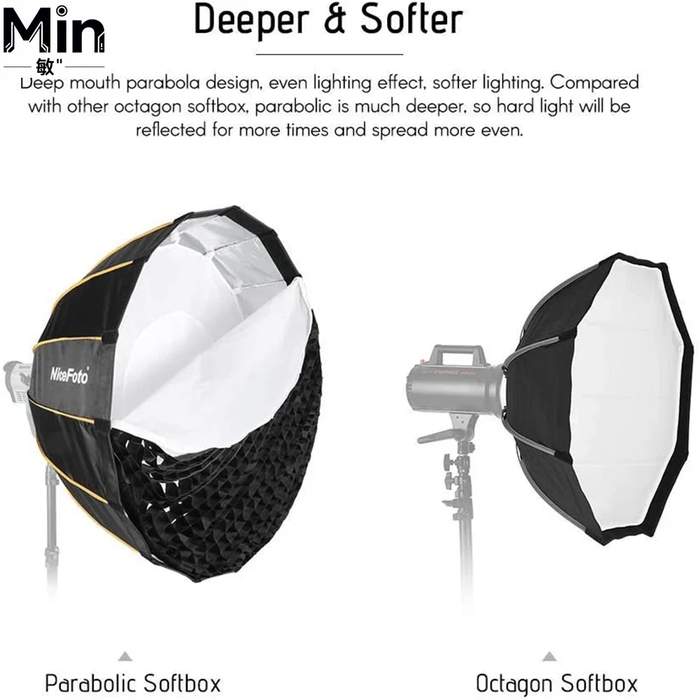 Softbox Parabolico Pieghevole  - Parabolic Umbrella Deep recensione e prezzo